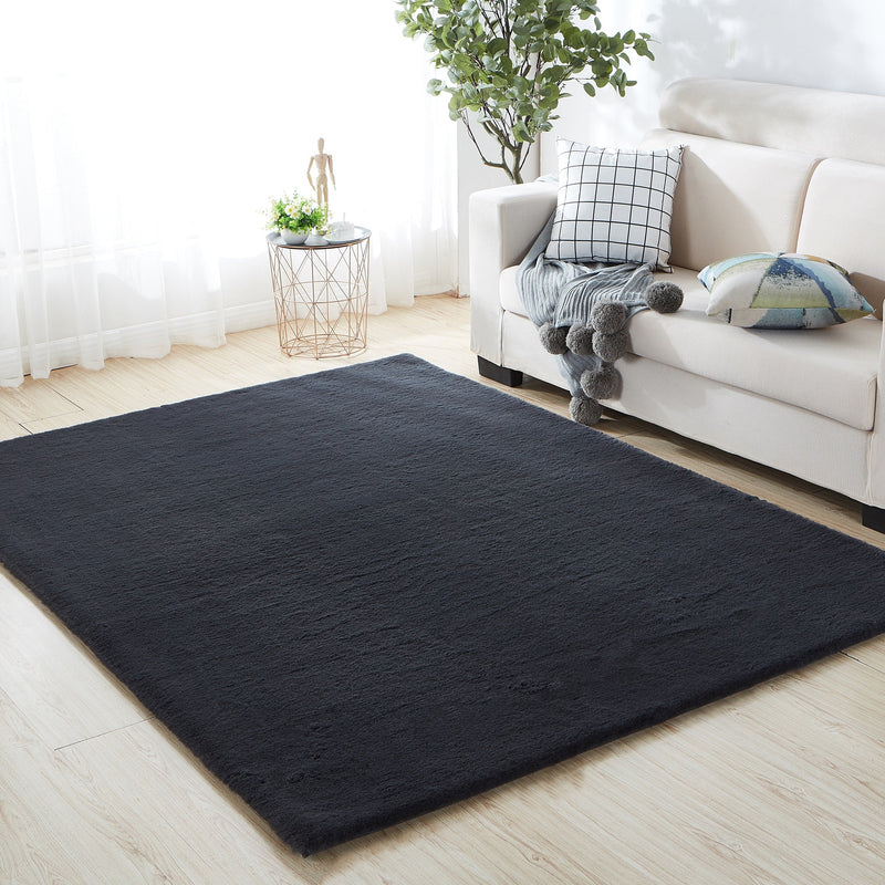 Machine-Made Faux Fur Rug Faux Fur Fabric - Plush Faux Chinchilla Texture, Indoor Use Only (1 Piece)
