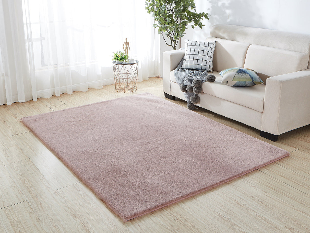 Machine-Made Faux Fur Rug Faux Fur Fabric - Plush Faux Chinchilla Texture, Indoor Use Only (1 Piece)