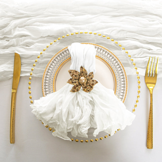 Cloth Dinner Napkin Premium Gauze Cheesecloth 20x20 White