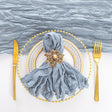 Gauze Cheesecloth Dinner Napkins 20x20 Dusty Blue