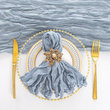 Gauze Cheesecloth Dinner Napkins 20x20 Dusty Blue