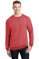 JERZEES® Snow Heather French Terry Raglan Crew