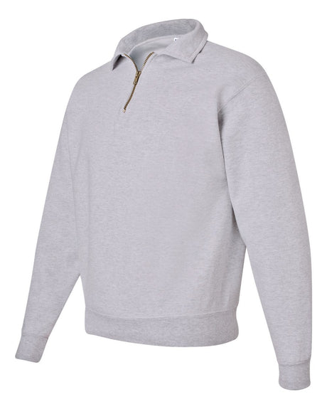 JERZEES® Super Sweats Quarter-Zip Cadet Collar Sweatshirt