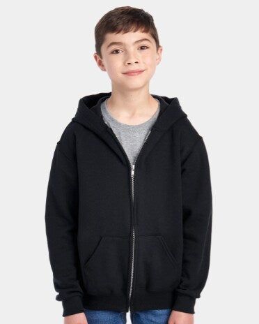 JERZEES® NuBlend Youth Full-Zip Hooded Sweatshirt