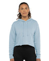 Next Level® Women's Laguna Sueded Raw Edge Crop Hoodie Sweatshirt