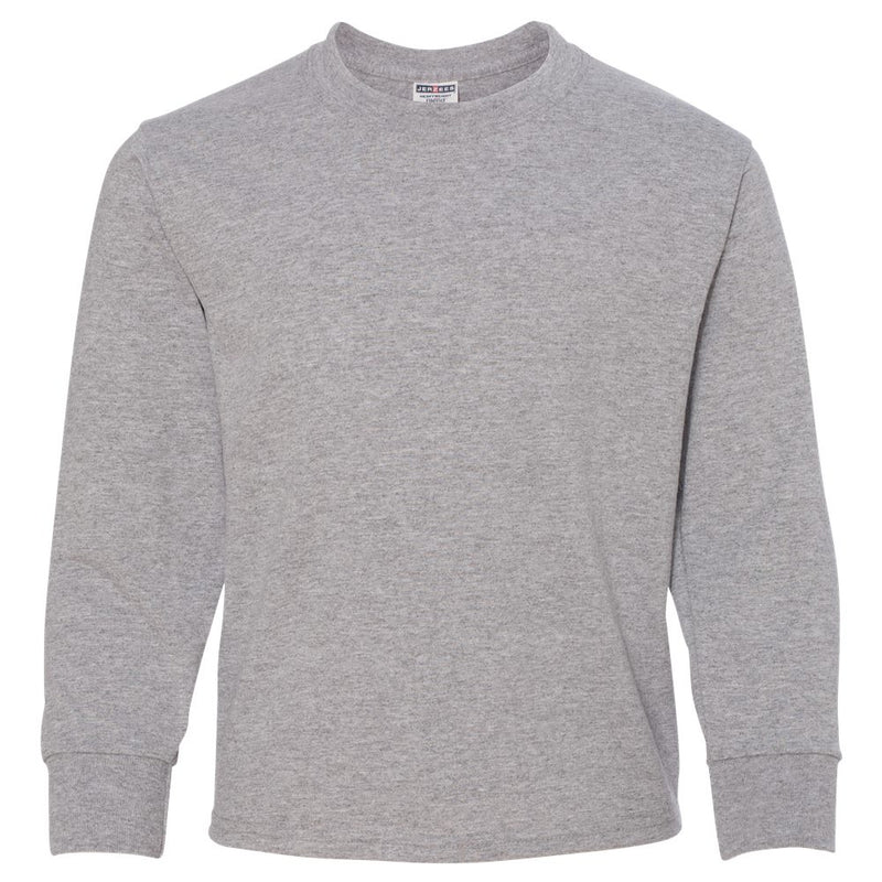 JERZEES® Dri-Power Youth Long Sleeve Crewneck T-Shirt