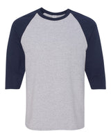 Gildan® Heavy Cotton Raglan Crewneck Three-Quarter Sleeve T-Shirt