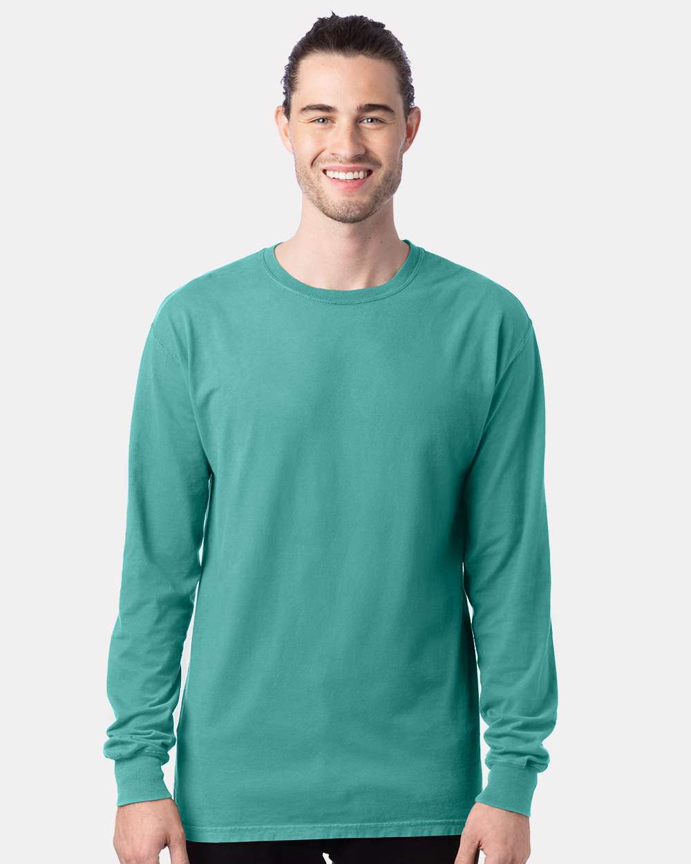 ComfortWash by Hanes® Garment-Dyed Long Sleeve Crewneck T-Shirt