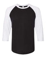 JERZEES® Three Quarter Sleeve Raglan Crewneck Baseball T-Shirt