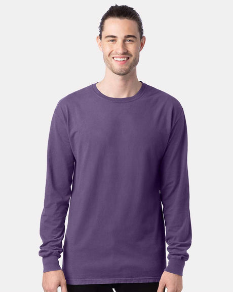 ComfortWash by Hanes® Garment-Dyed Long Sleeve Crewneck T-Shirt