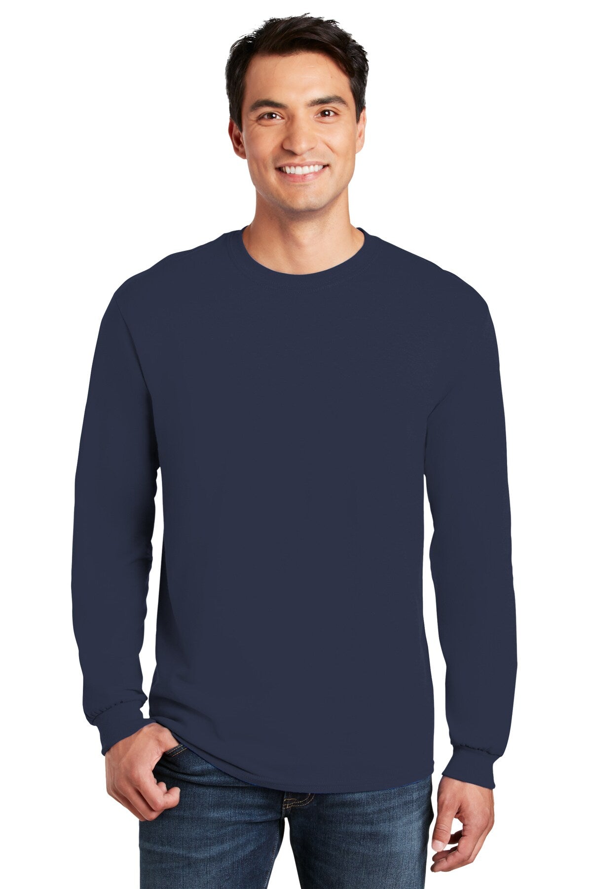 Gildan® Heavy Cotton Crewneck Long Sleeve T-Shirt