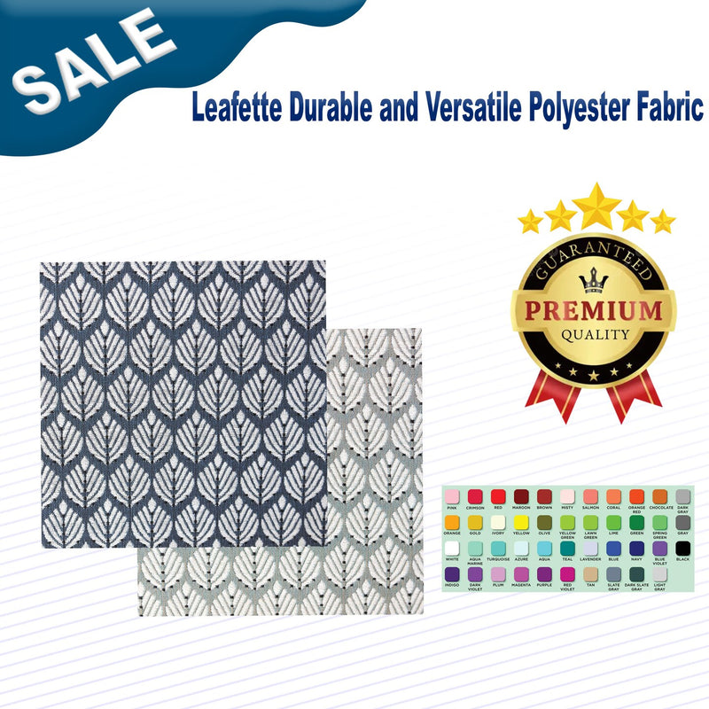 1 Yard Leafette Durable and Versatile Polyester Fabric 54" Wide