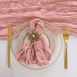 Cloth Dinner Napkin Premium Gauze Cheesecloth 20x20 Mauve