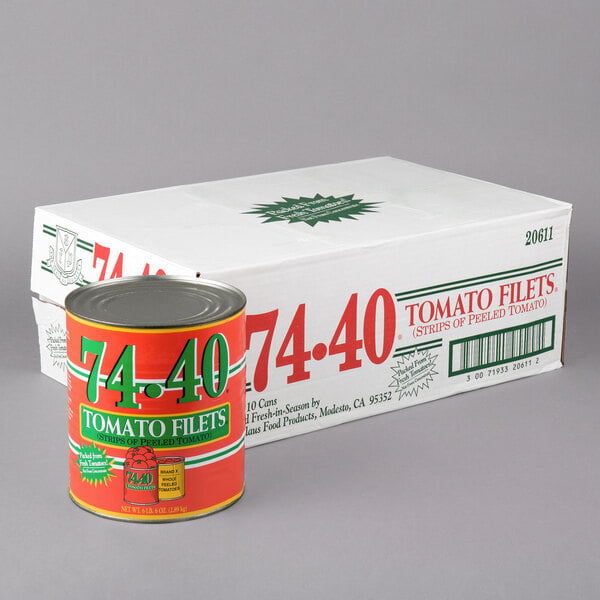 Stanislaus #10 Can 74-40 Tomato Filets - 6/Case