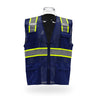 RADYAN® High Visibility Multi Pocket Safety Vest with Reflective Stripes Zipper Front