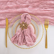 Gauze Cheesecloth Napkins 20x20 Mauve