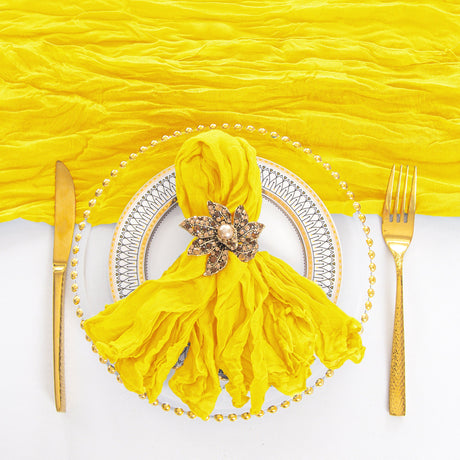 Cheesecloth Napkin Sample 20x20 Canary Yellow