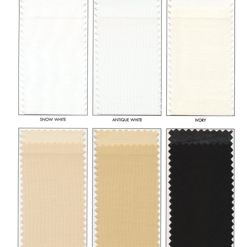 Batiste Polyester Fabric - Antique White, 118" Wide (1 Yard)