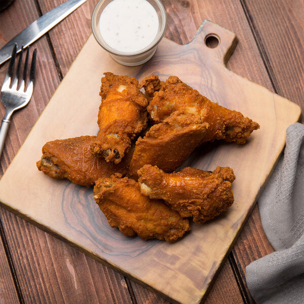Tyson Fire Stingers Magnum Fully Cooked Breaded Chicken Wings 7.5 lb. - 2/Case