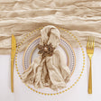 Cheesecloth Dinner Napkin 20x20 Champagne