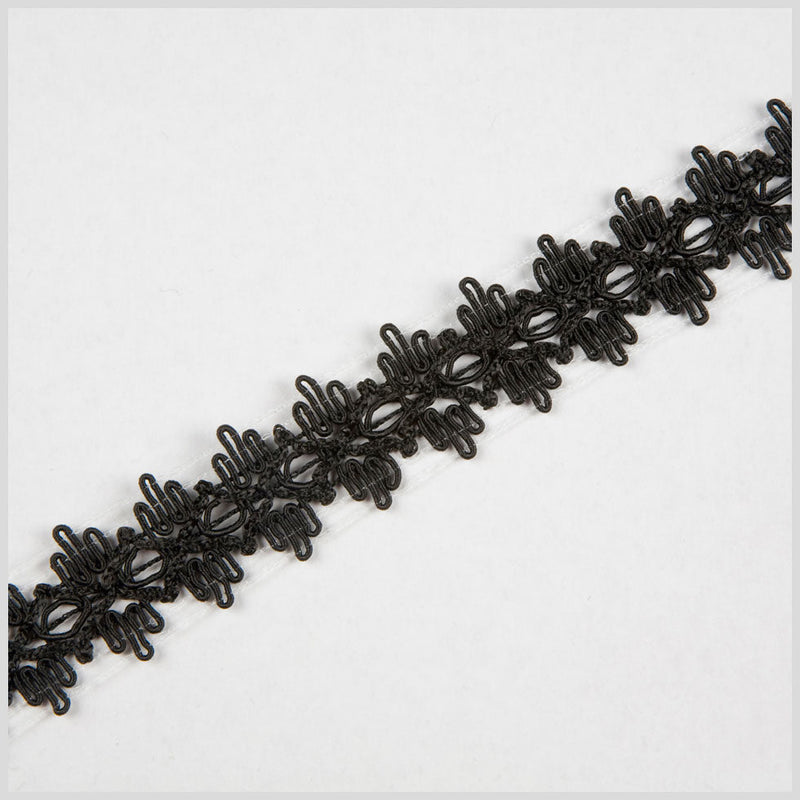 1" Black Gimp Braid