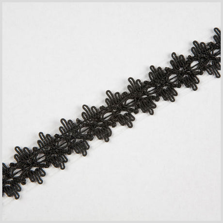 1" Black Gimp Braid
