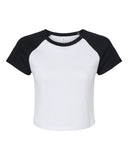 BELLA + CANVASÂ Women's Micro Rib Raglan Short sleeve Tee - XS