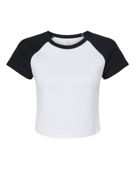 BELLA + CANVAS® Women's Micro Rib Raglan Short sleeve Tee