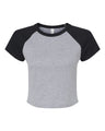BELLA + CANVAS® Women's Micro Rib Raglan Short sleeve Tee