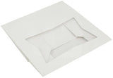 8" x 5 3/4" x 2 1/2" H White Bakery Treat Boxes with Window Pastry Boxes for Cakes, Cookies and Desserts