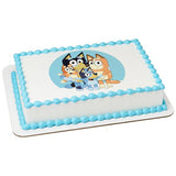 Bluey Family Edible Cake Image Topper