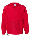 Champion® Hooded Packable Quarter-Zip Jacke