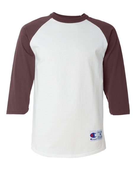 Champion® Three-Quarter Raglan Sleeve Baseball T-Shirt