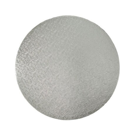 18" Round Silver Foil Cake Board Drum