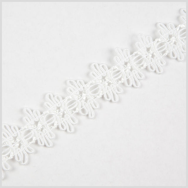 1" White Gimp Braid