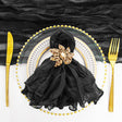 Gauze Cheesecloth Dinner Napkins 20x20 Black