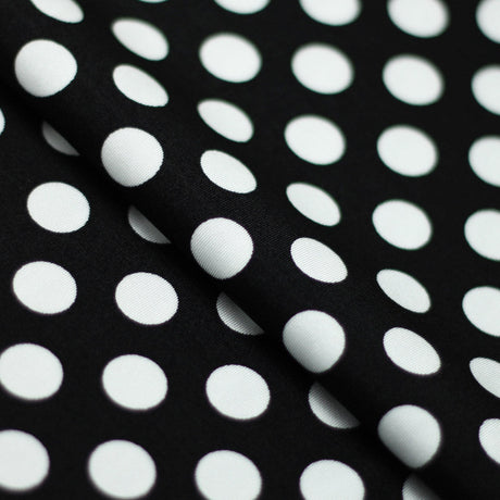E-Z Dots Nylon Spandex Fabric - Large Polka Dots Print, 58/60" Width (1 Yard)