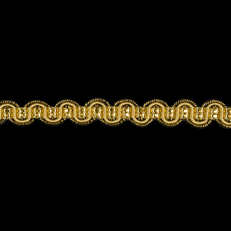 3/8" Antique Gold Metallic Braid