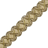 Antique Gold Beige Metallic Braid