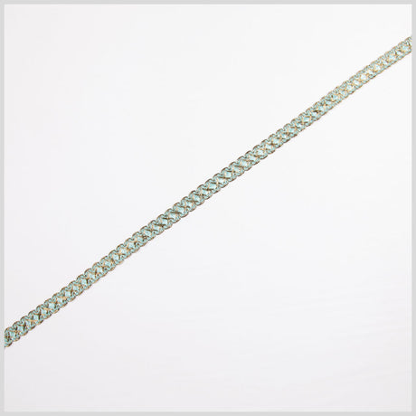 Antique Gold Turquoise Metallic Braid