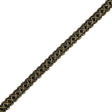 5/8" Antique Gold Black Metallic Braid