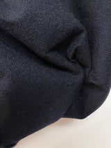 Italian Wool Twill White Blue Fabric