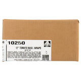 Mission 12" Tomato Basil Tortillas - 72/Case