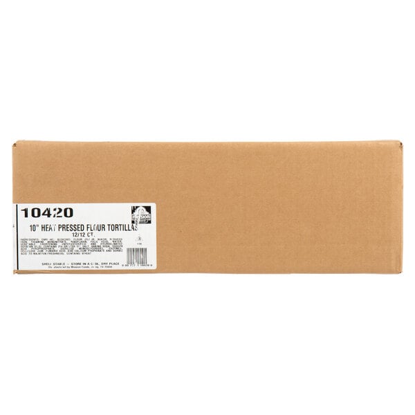 Mission 10" Pressed Flour Tortillas - 144/Case