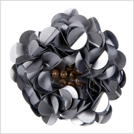 2" Matte Gray Fancy Applique