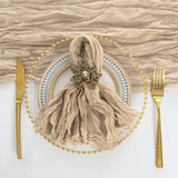 Gauze Cheesecloth Napkin Sample 20x20 Latte/Taupe