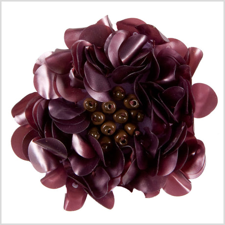 2" Matte Mauve Fancy Applique