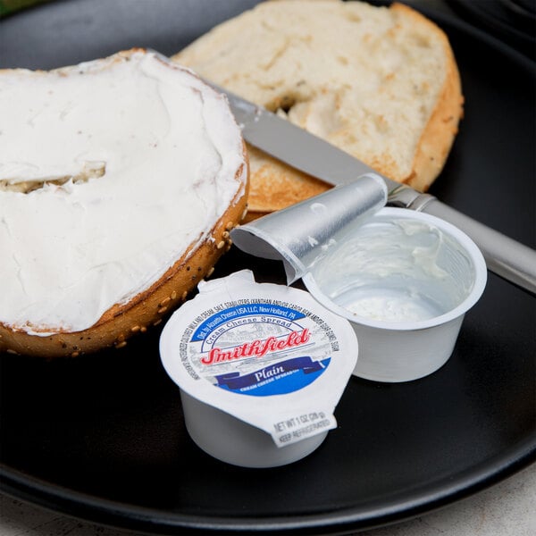 Smithfield Cream Cheese Spread Portion Cups 1 oz. - 100/Case