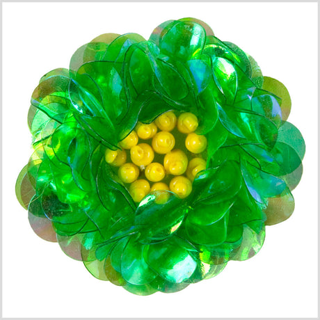 2" Crystal Green Fancy Applique