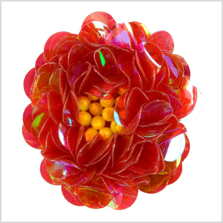 2" Crystal Red Fancy Applique